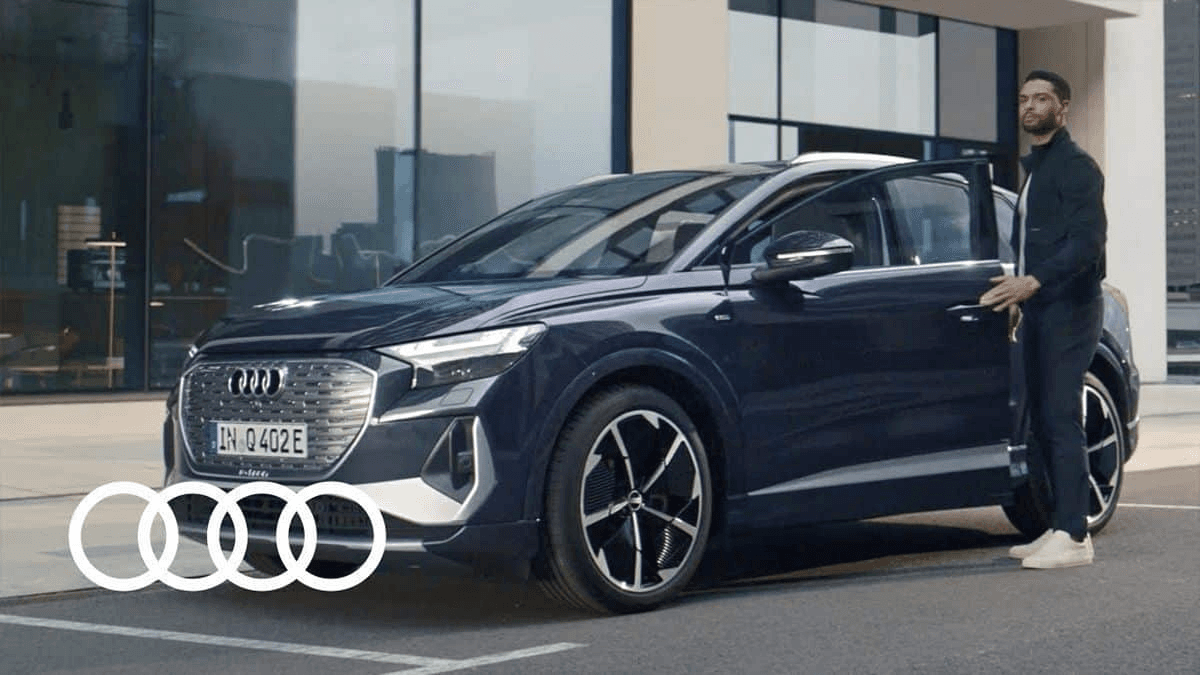 Regé-Jean Page for Audi — campaign visual with the car
