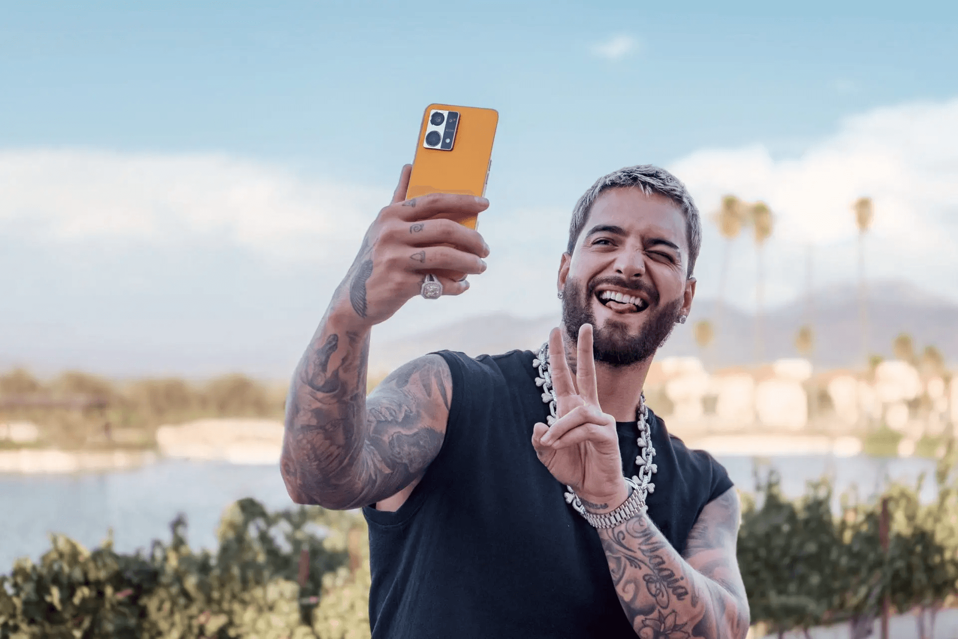 Maluma for OPPO campaign visual