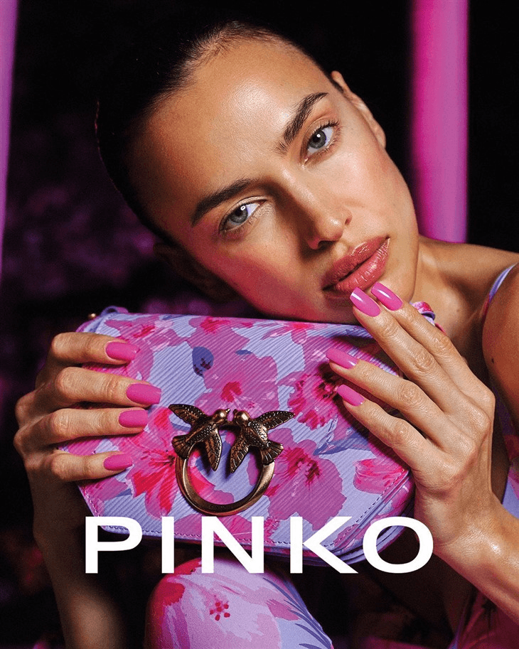 Irina Shayk for PINKO campaign visual